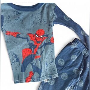 Toddler Boys Blue and Red Spider-Man Pajamas